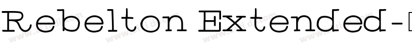 Rebelton Extended字体转换